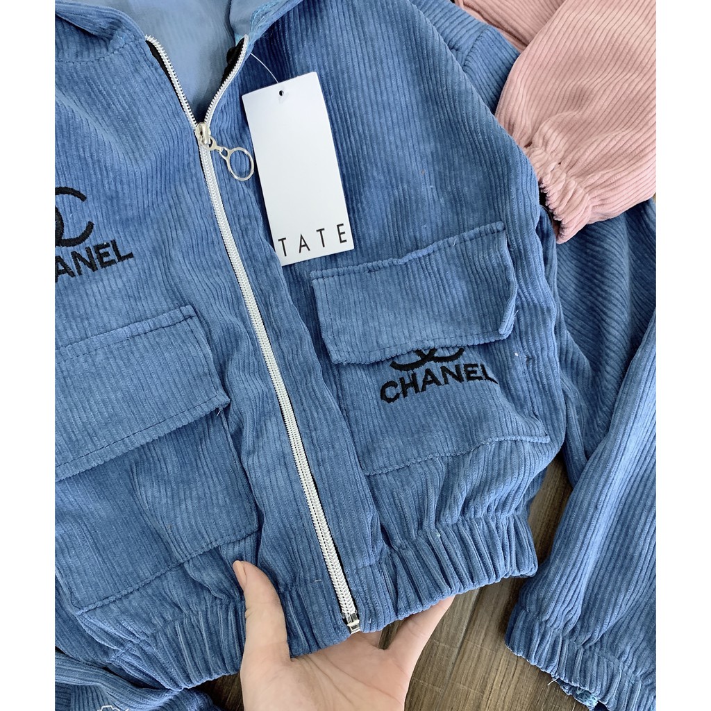 Áo Khoác Bomber Nhung Thêu Chữ HOAITHU654 | BigBuy360 - bigbuy360.vn