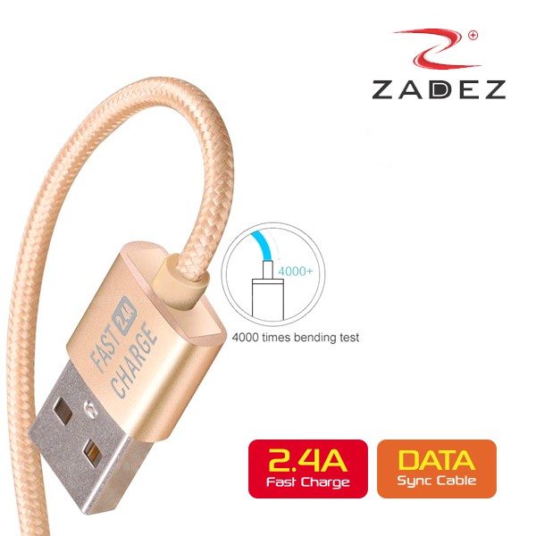 Cáp sạc micro USB sạc nhanh và truyền dữ liệu Zadez ZCC117