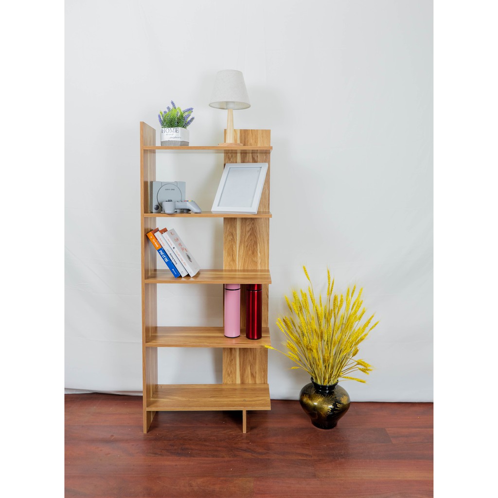 Kệ Góc Tường 5 Tầng Gỗ Ép Cao Cấp Bền Đẹp - Sang Trọng - Tiện Lợi, Kệ Góc Tường 5 Tầng (Kích Thước 150*50*30 cm)
