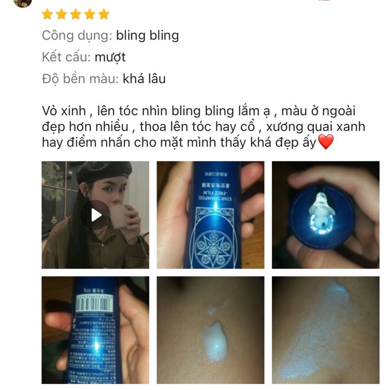 Dưỡng tóc phát sáng lấp lánh (80gram)