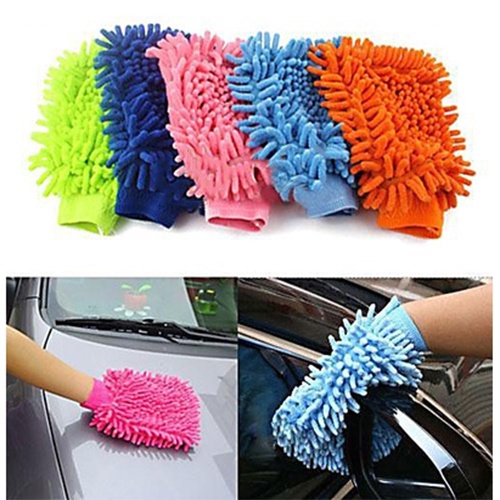 Super Soft Water-Absorbent Car Washing Gloves Sponge Block Microfiber, Used For Car, Motorcycle, Automobile, Household Cleaning