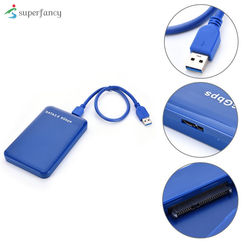 Hộp Đựng Ổ Cứng Ngoài 2.5 Inch Usb 3.0 Sata 3tb 6gbps Hdd Ssd Ốp | BigBuy360 - bigbuy360.vn