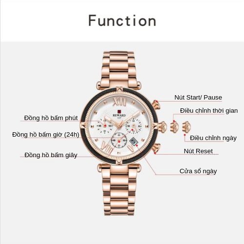 Đồng Hồ Nữ Reward KT63084A Chính Hãng 2019 NEW Bảo Hành 12 Tháng Top Brand Luxury Hàng Nhập HongKong I | BigBuy360 - bigbuy360.vn