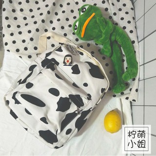 BALO CANVAS HOẠ TIẾT BÒ SỮA ULZZANG