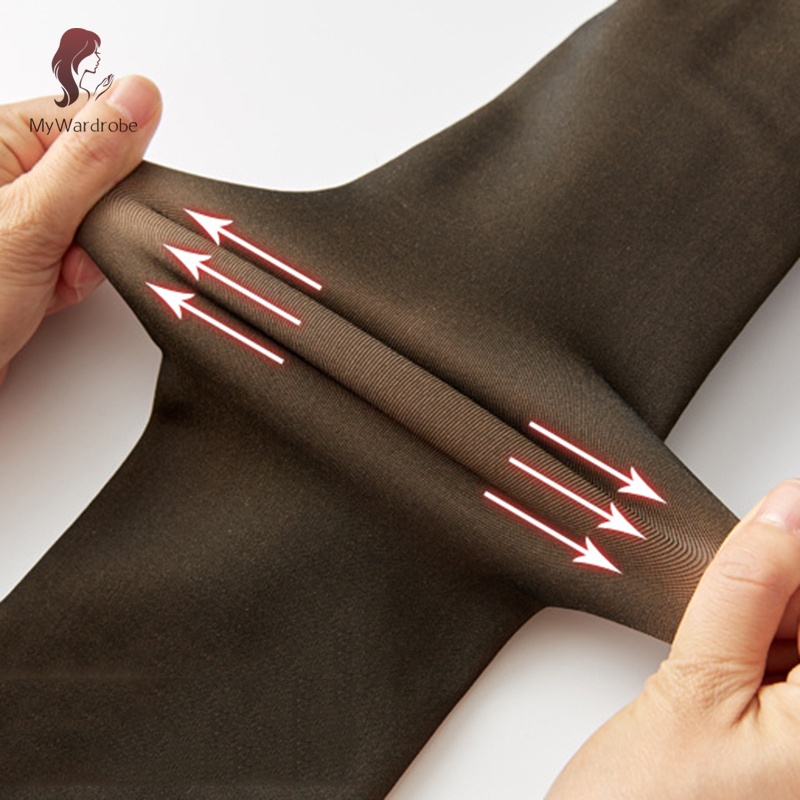 ETXK Winter Warm Fleece Pantyhose Lined Natural Skin Color Leggings Slim Stretchy Tights for Women Outdoor