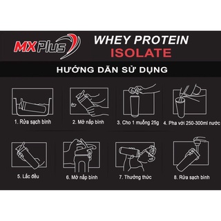 TĂNG CƠ GIẢM MỠ WHEY ISOLATE PROTEIN MXPLUS 500G (ISO) - 20 SERVINGS
