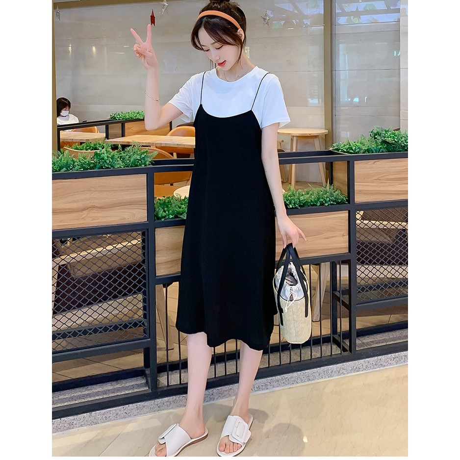 Váy Bầu Đầm Bầu Sau Sinh Khóa Kéo Ngang Cho Bé Bú SAV11