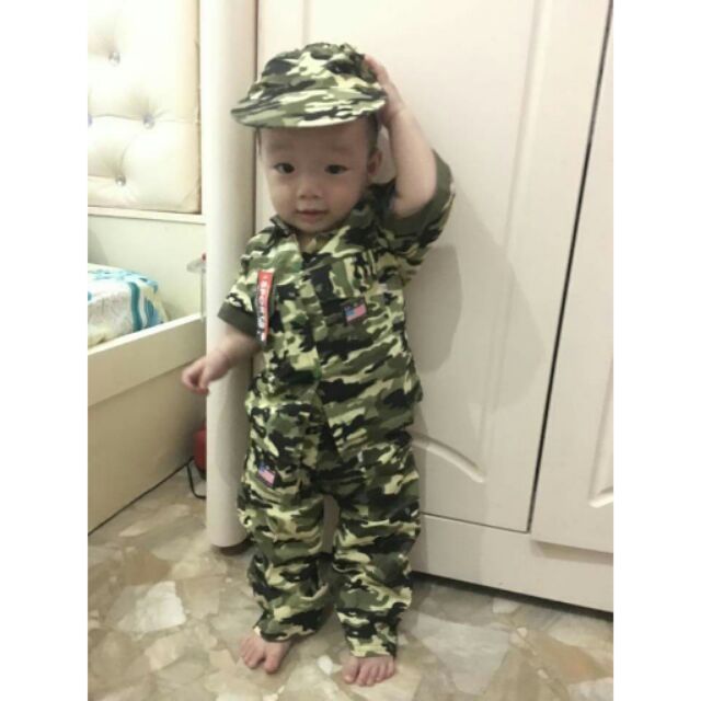 Bộ lính dài cho bé trai