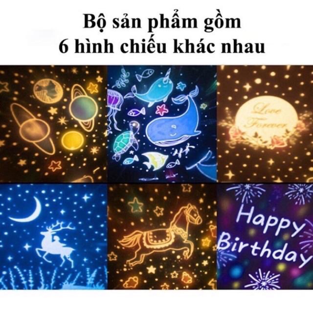 [HÀNG SẴN KHO] Đèn ngủ chiếu sao, Đèn Decor trang trí, cổ tích, sinh nhật, vũ trụ XOAY tự động đèn LED lãng mạn | BigBuy360 - bigbuy360.vn