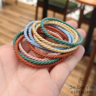 Dây cột tóc nhiều màu siêu co giãn dùng được nhiều lần