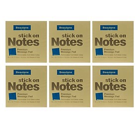 Lốc 6 xấp giấy note 3*2 vàng