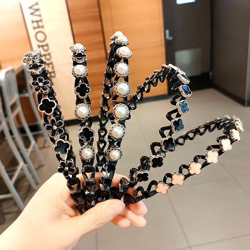 Cài tóc đính đá hình hoa xinh xắn cho nữ