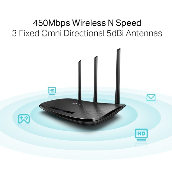 Router wifi TP-Link TL-WR940N Wireless N 450Mbps - Hàng chính hãng