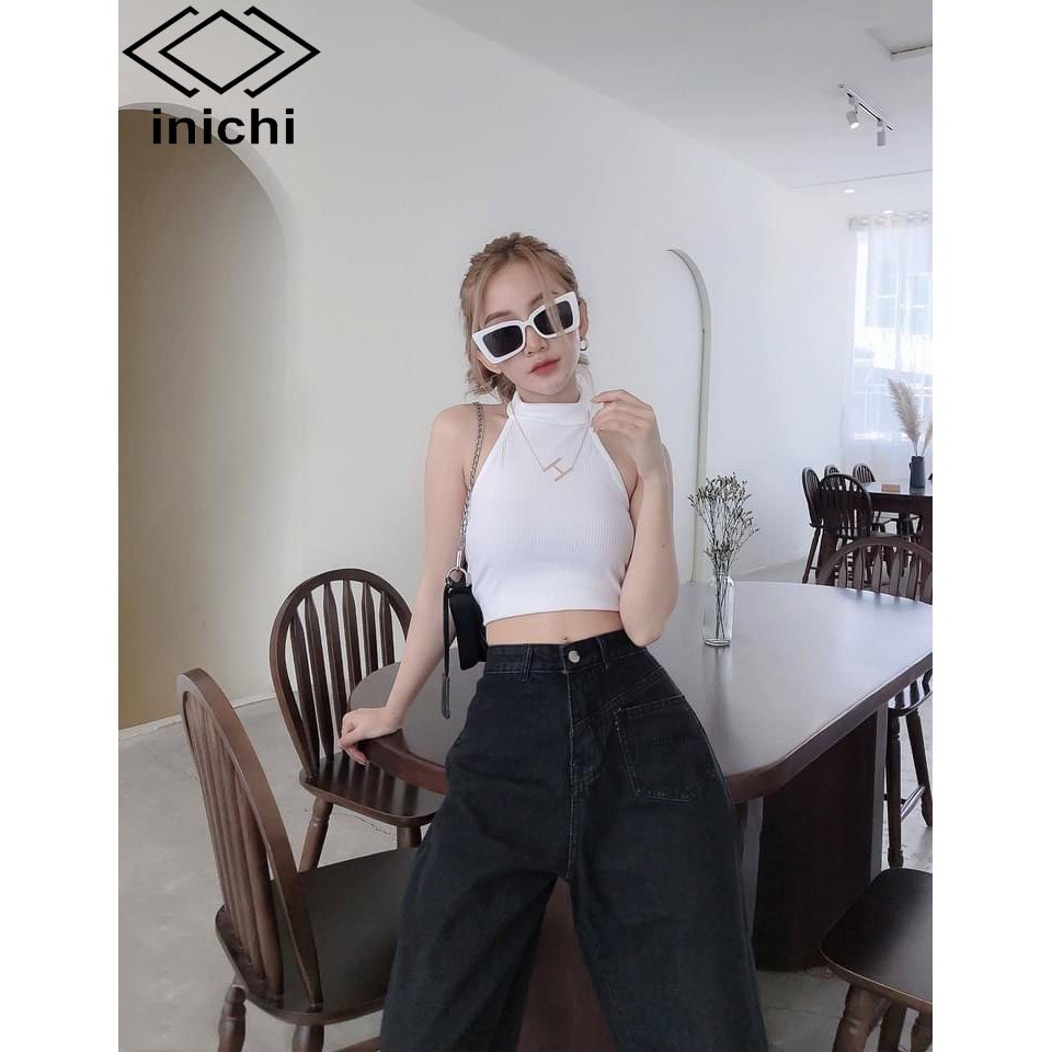 Quần Jean nữ INICHI Q872 ống rộng SIMPLE JEAN lưng ôm chất đẹp | BigBuy360 - bigbuy360.vn