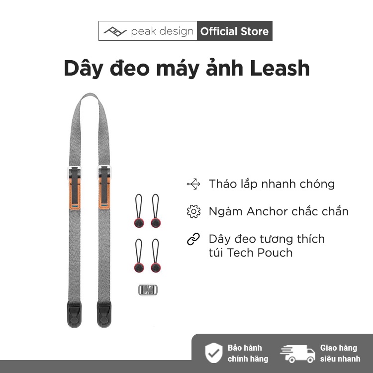 Dây Đeo Máy Ảnh Peak Design Leash - Hàng Chính Hãng