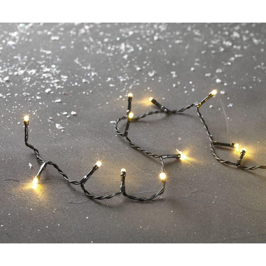 Đèn trang trí dây | JYSK Bauge | đồng/nhựa| xanh đậm | 645cm | 120LED