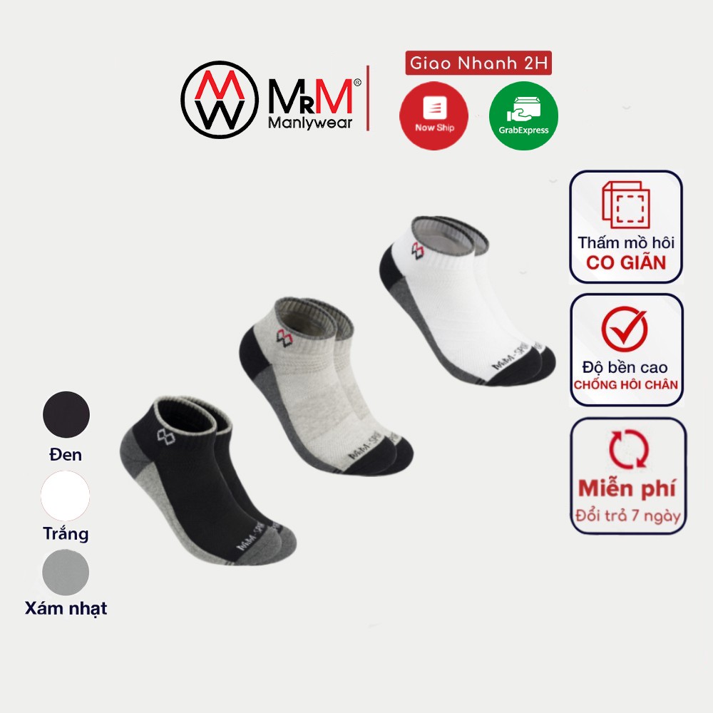 Tất thể thao chuyên chạy bộ, đá bóng MRM Manlywear chống trơn trượt phồng rộp chân, thấm hút mồ hôi-CB3CNMM