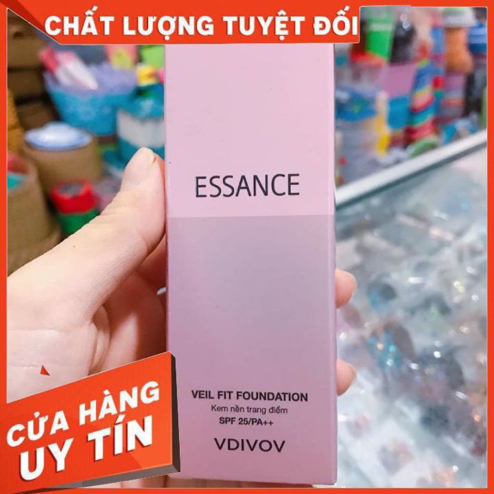 Kem Nền Essance Bền Màu Che Khuyết Điểm #21 Sắc Da Sáng 30ml số 23 màu da tối  che khuyết điểm  đều màu (mẫu mới hàng ct