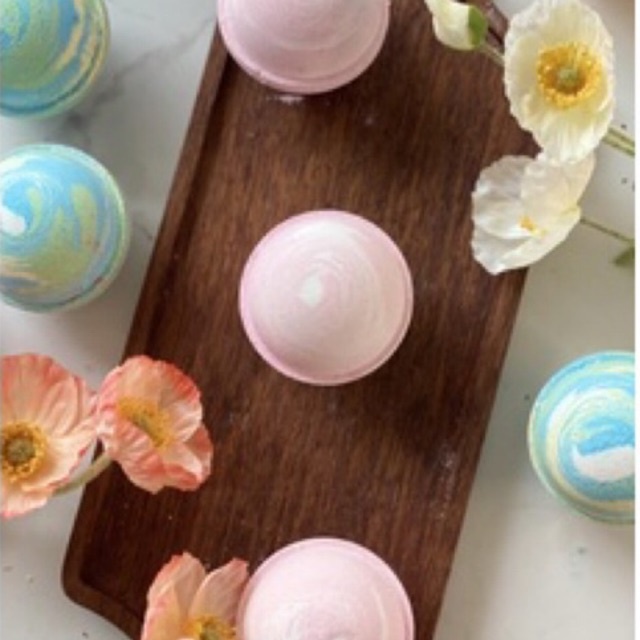 Siêu tạo bọt bồn tắm bathbomb hương hoa hồng sơm mai Tammy bath n show