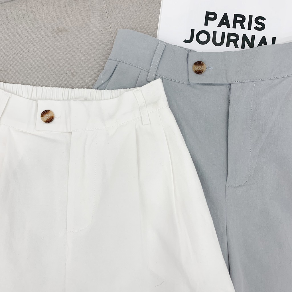 Quần sooc nữ freesize quần short đùi khuy lệch chất thô mêm Friday | BigBuy360 - bigbuy360.vn