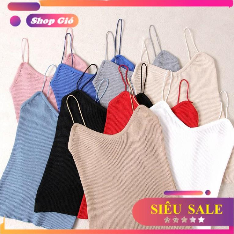 áo hai dây dệt kim nhiều màu mẫu thiết kế mới hot nhất năm