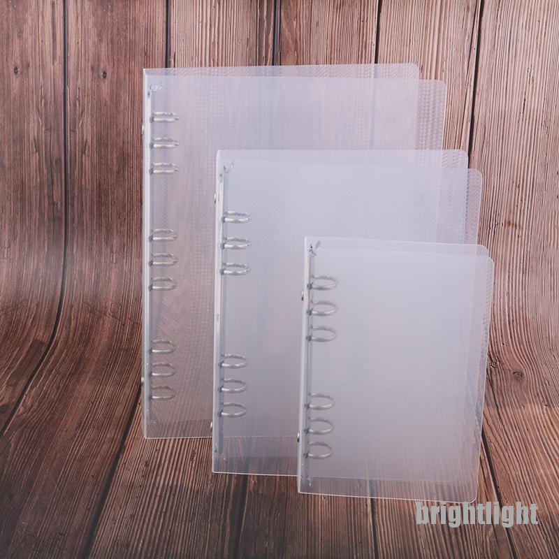 Vỏ Bọc Sổ Tay 6 Lỗ Trong Suốt Kích Thước A6 / A5 &amp; 9 Lỗ Độc Đáo Và Tiện Dụng B5