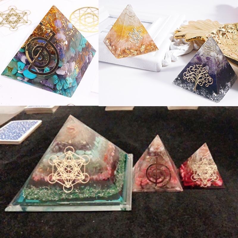 Sticker trang trí resin orgonite kích thước 2cm và 6cm