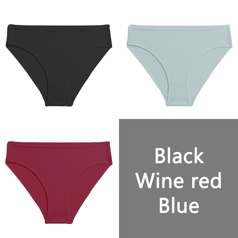 Cute Byte Bộ 3 Quần Lót Cotton Lưng Thấp Thoải Mái Dễ Thương Cho Nữ