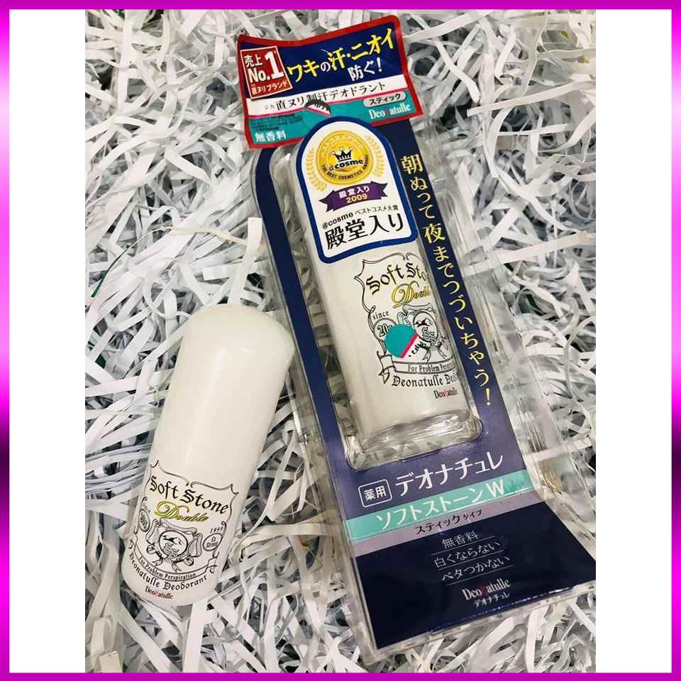 Lăn Khử Mùi Đá Khoáng Soft Stone [ Khử mùi số 1 Cosme] 20g Nhật Bản mẫu mới | BigBuy360 - bigbuy360.vn