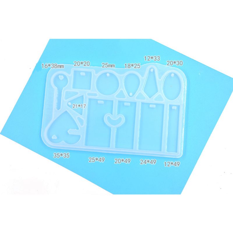 Khuôn Silicone Làm Mặt Dây Chuyền Thủ Công DIY Hình Giọt Nước
