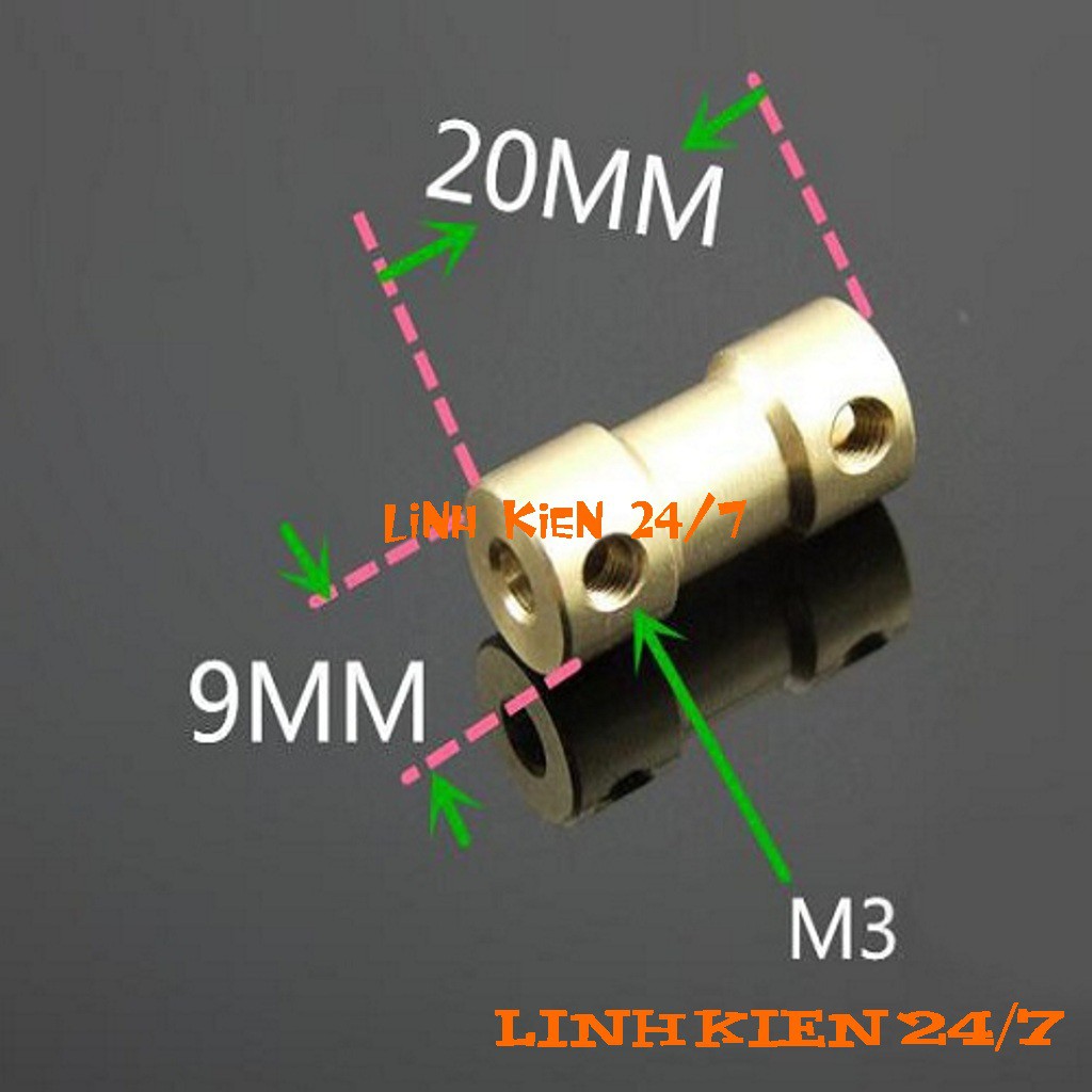 Khớp nối trục động cơ các loại 3.17mm, 5mm, 6mm
