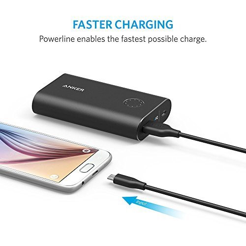 [Freeship toàn quốc từ 50k] Cáp sạc siêu bền ANKER Powerline Micro-USB 3m cho Android (Đen)