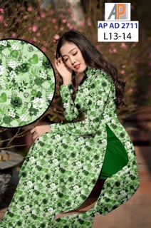 Vải áo dài hoa nhí