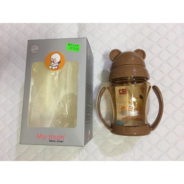 BÌNH UỐNG NƯỚC CÓ ỐNG HÚT NANO SILVER