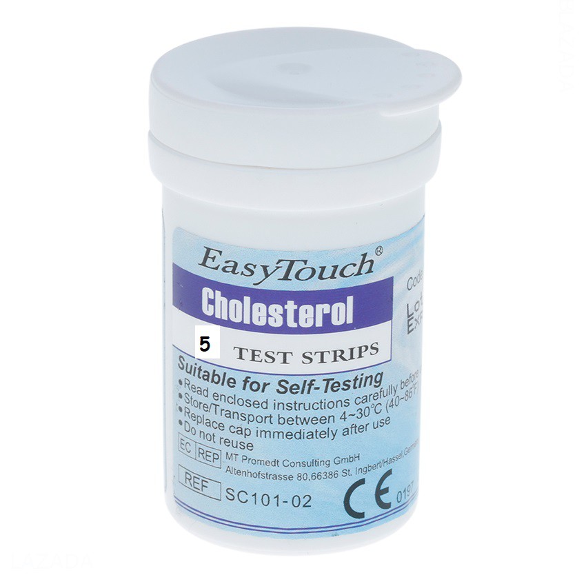 Que Thử Mỡ Máu, Cholesterol Cho Máy Đo Easy Touch GCU ET322 (5 Que)