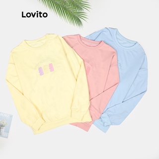 Áo nỉ dài tay hình gấu Lovito dễ thương L07997