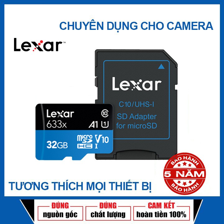 Thẻ nhớ Chính hãng Lexar 32gb | Netac 32G class 10 Chính hãng - Bảo hành 1 đổi 1