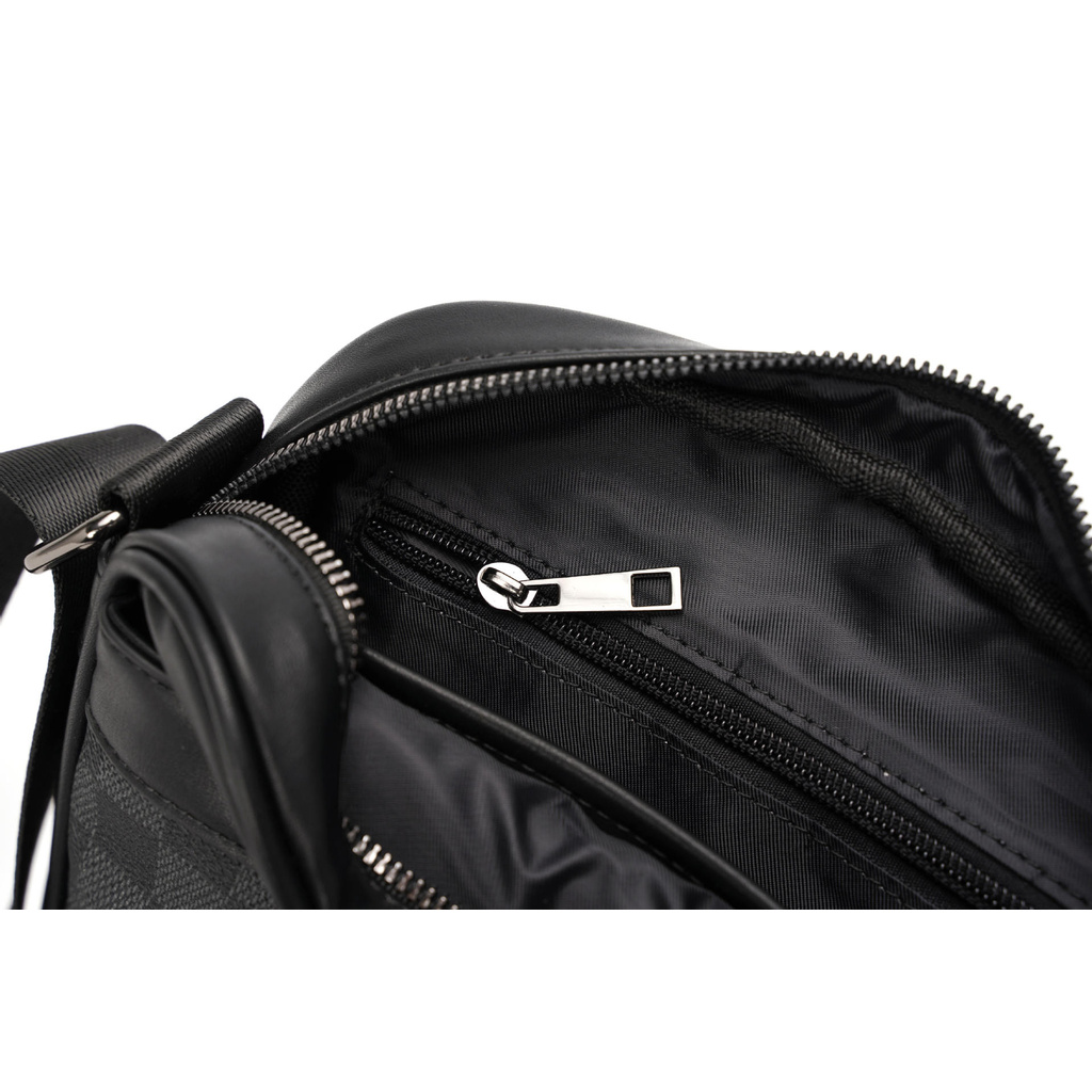 Túi đeo chéo nam nữ da pu lv mini đi học chống nước thời trang cao cấp đựng sách điện thoại