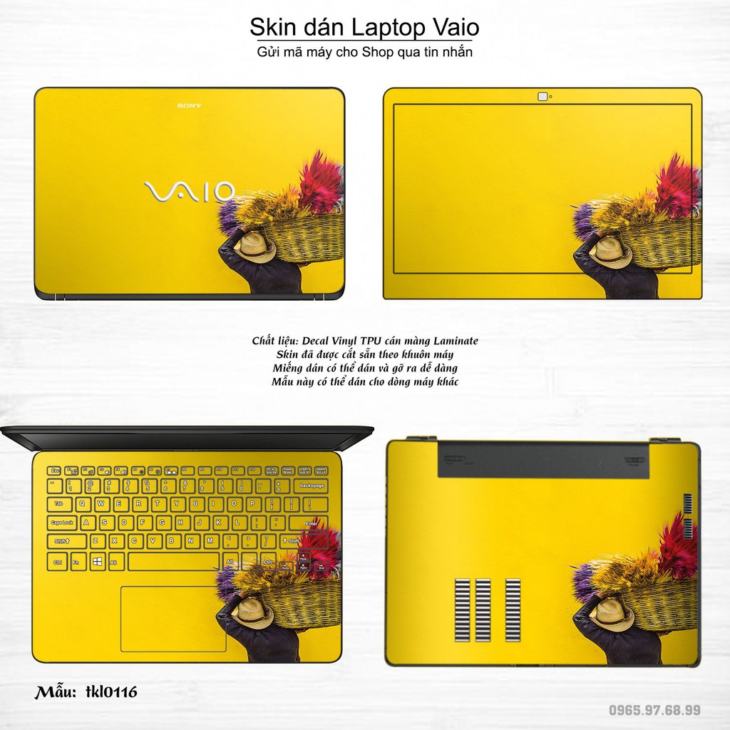 Skin dán Laptop Sony Vaio in hình thiết kế _nhiều mẫu 3 (inbox mã máy cho Shop)