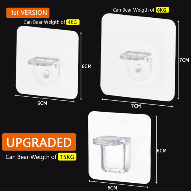 1 Móc Dán Tường Không Cần Khoan Tiện Dụng