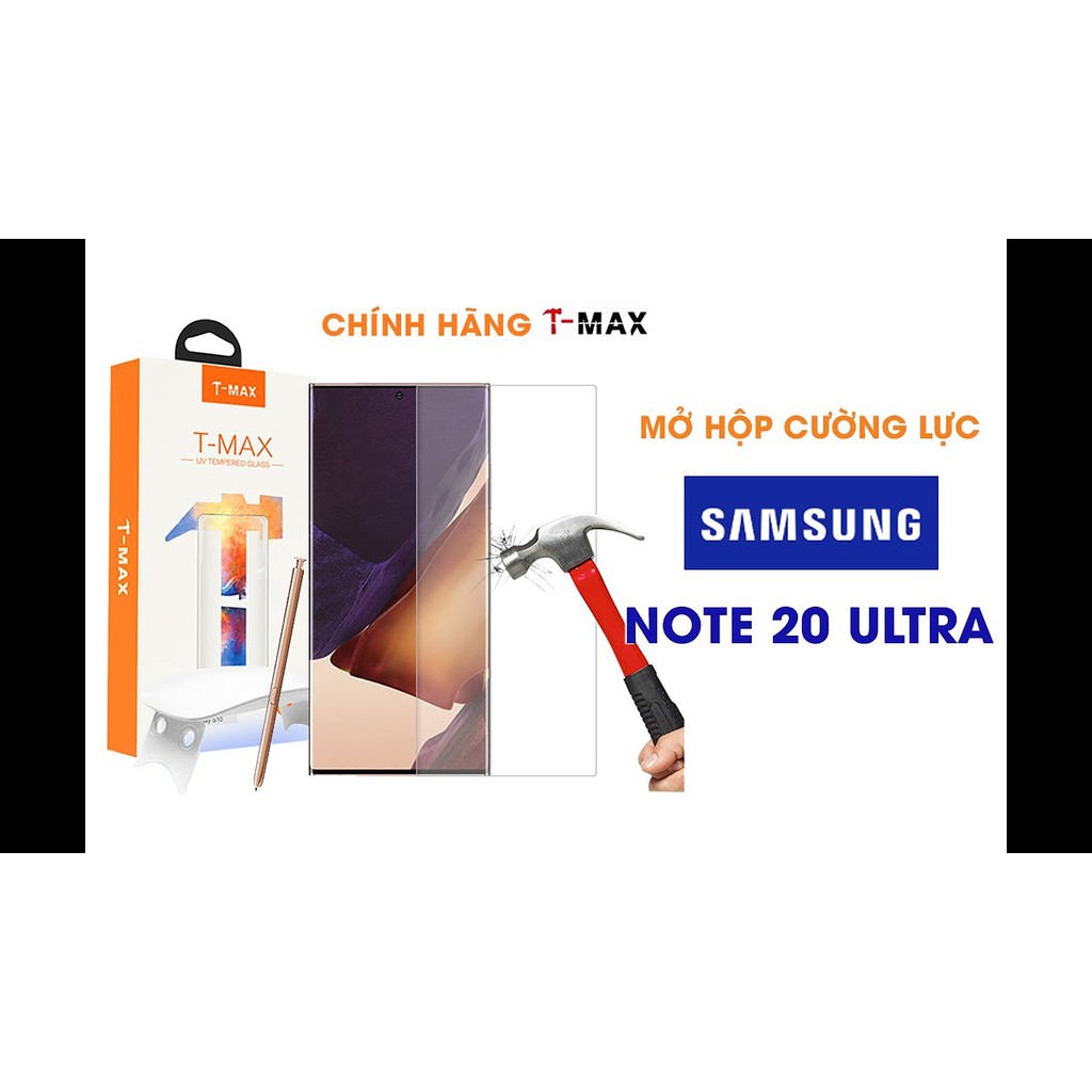 Kính cường lực UV T-Max Samsung Galaxy Note 20 Ultra phủ nano trơn mượt hạn chế vân tay Full màn hình