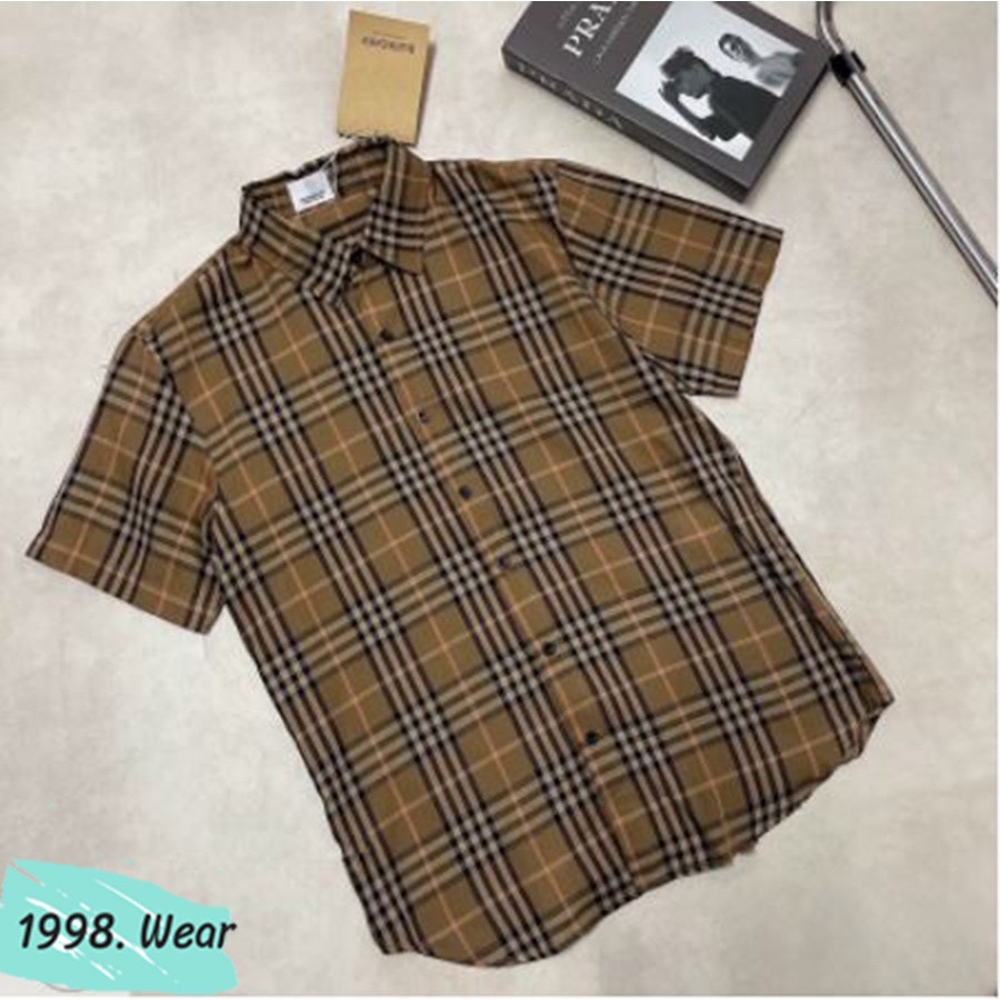 Sét áo sơ mi chân váy xếp ly ngắn,áo sơmi kẻ sọc chân váy ngắn ,set đồ nữ sang chảnh 1998.WEAR