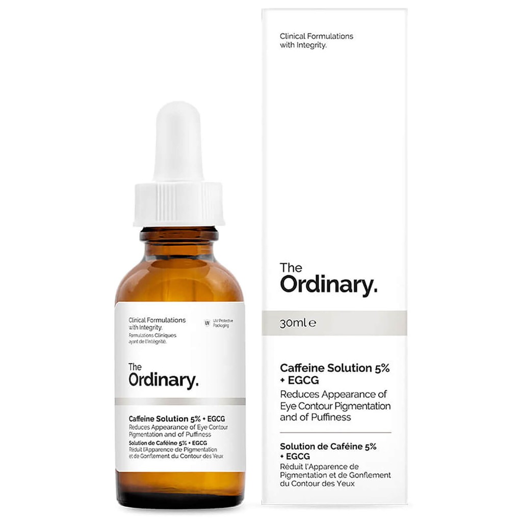 [BILL  MỸ] THE ORDINARY Caffeine Solution 5% + EGCG 30ml - Dưỡng Chất Hỗ Trợ Giảm Thâm &amp; Bọng Mắt