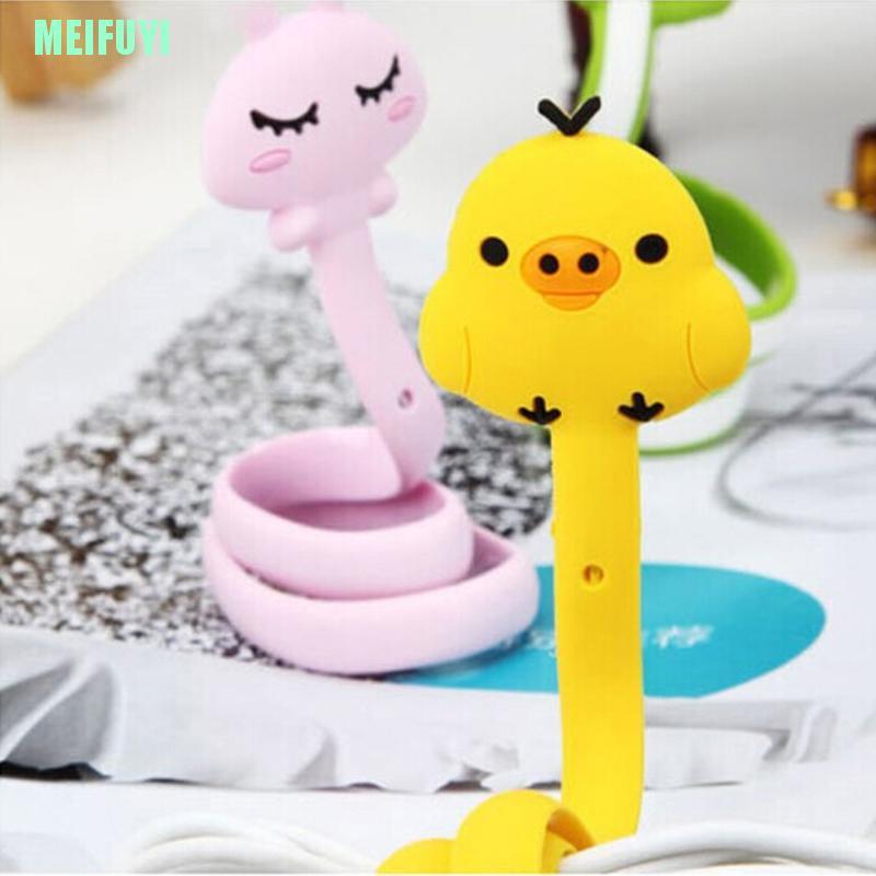 1 Phụ Kiện Quấn Dây Cáp / Tai Nghe Gọn Gàng Kiểu Dáng Động Vật Đáng Yêu