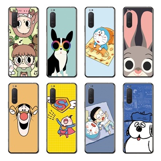Ốp điện thoại TPU dẻo hoạt hình đáng yêu cho cặp đôi thích hợp cho Sony Xperia 5 8 1 10 Ii