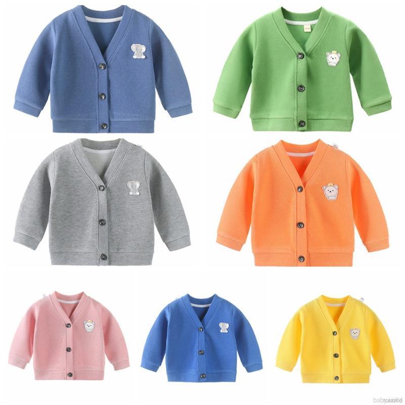 Áo Khoác Cardigan Dệt Kim Hoạ Tiết Hoạt Hình Cho Bé 0-4 Tuổi