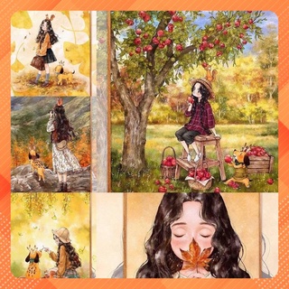 Tranh số hoá cô gái khung gỗ trong size 40x50/ diy painting by numbers pictures