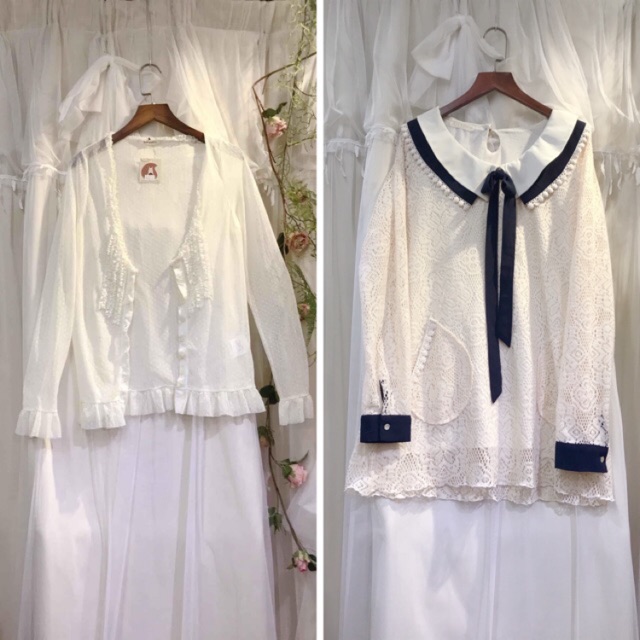 Set đầm mori girl Sóc Nâu