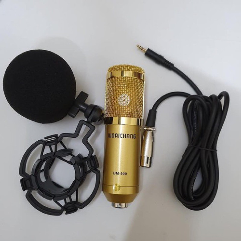 [Mã ELHACE giảm 4% đơn 300K] Mic Bm900 Woai Chang hát karaoke hay tuyệt đỉnh