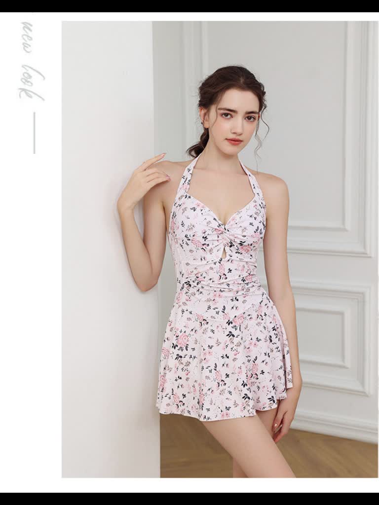 Bikini 1 mảnh họa tiết hoa Tuvada, đồ bơi nữ buộc dây, áo tắm đi biển cao cấp - BLX05 | BigBuy360 - bigbuy360.vn
